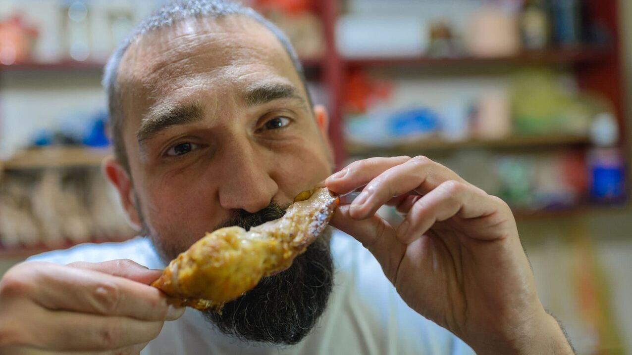 carne para aumentar a potência