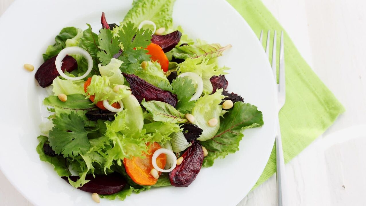 salada de vitaminas para aumentar a potência